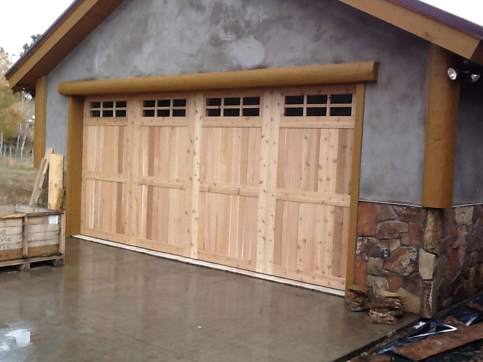 16’x8’ Custom Cedar Garage Door