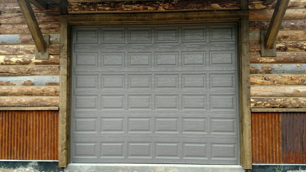 Gray Short Panel Garage Door