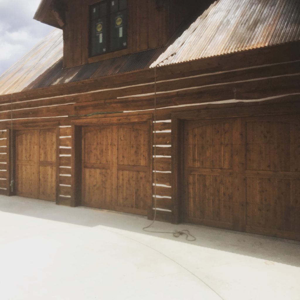 real wood garage doors