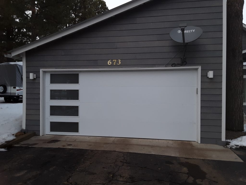 flushed panel garage doors