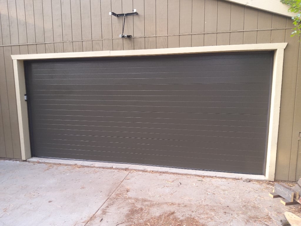 flushed panel garage door