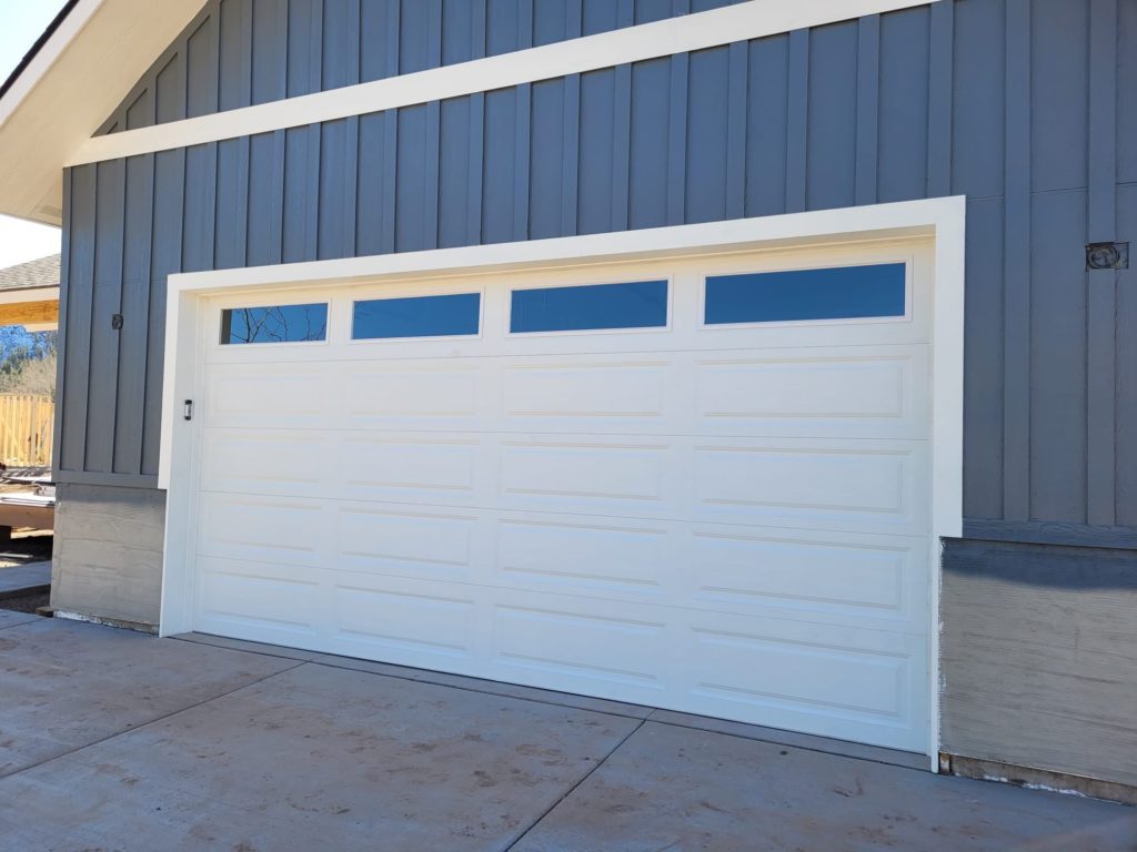 traditional steel garage doors