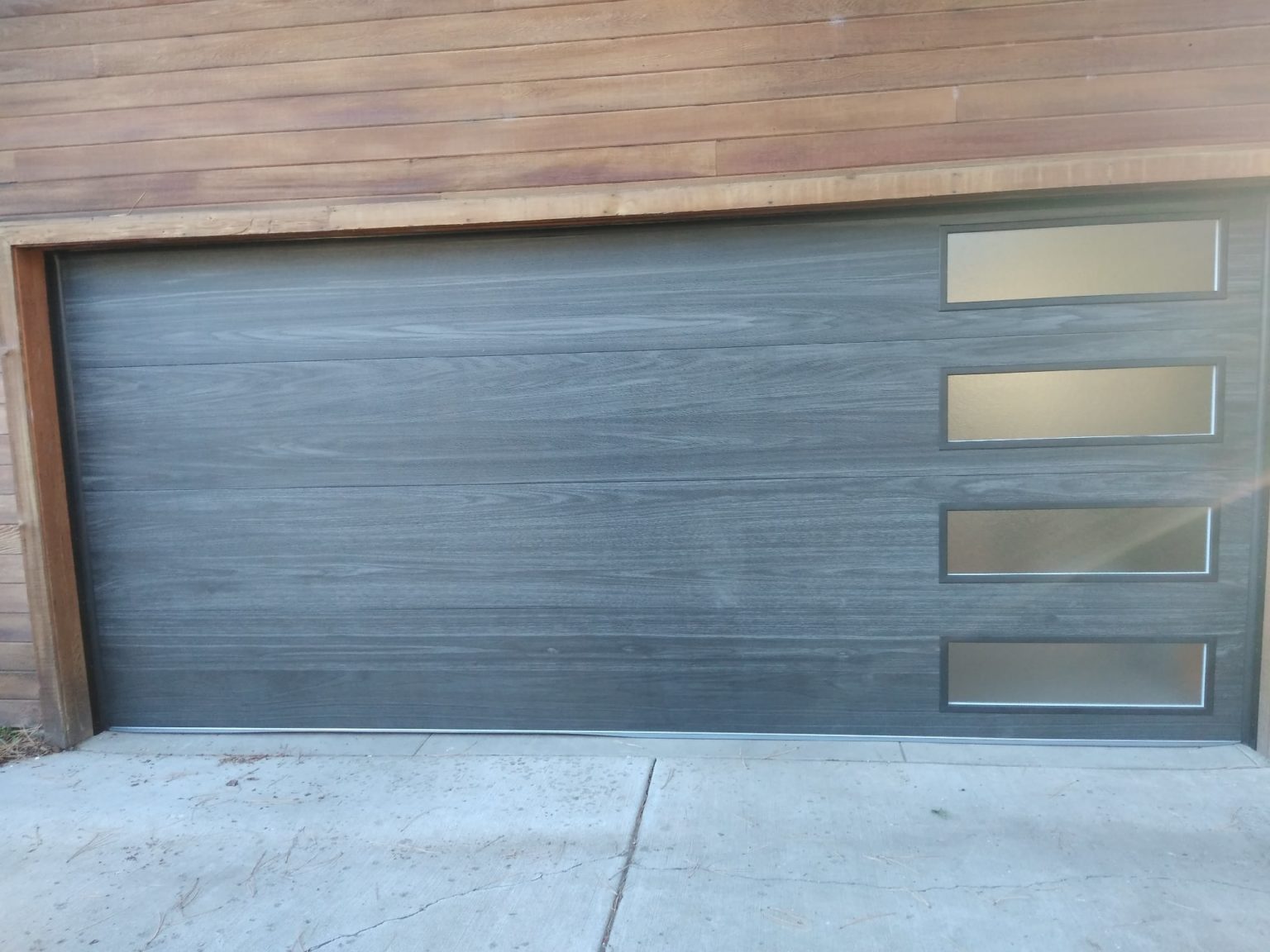 CHI Cedar Plank Garage Doors Modern Wood Garage Doors