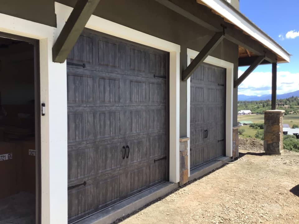 gallery garage door in slate finish