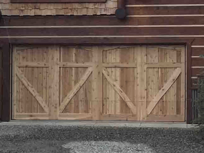 wood garage door